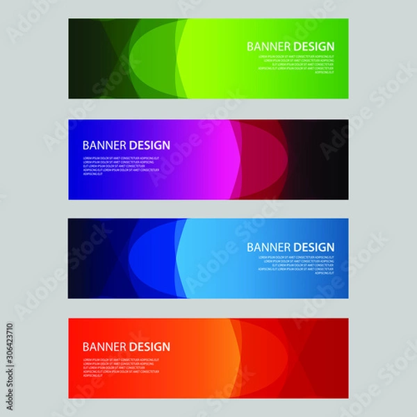 Fototapeta Vector Abstract design banner web template