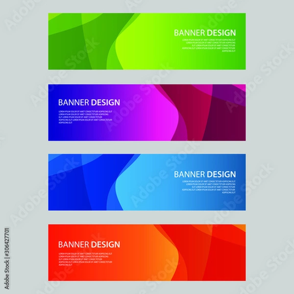 Fototapeta Vector Abstract design banner web template