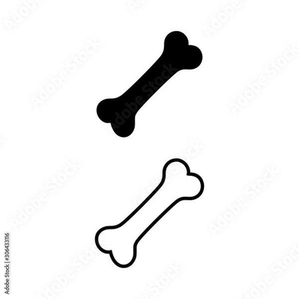 Obraz bone icon vector design symbol