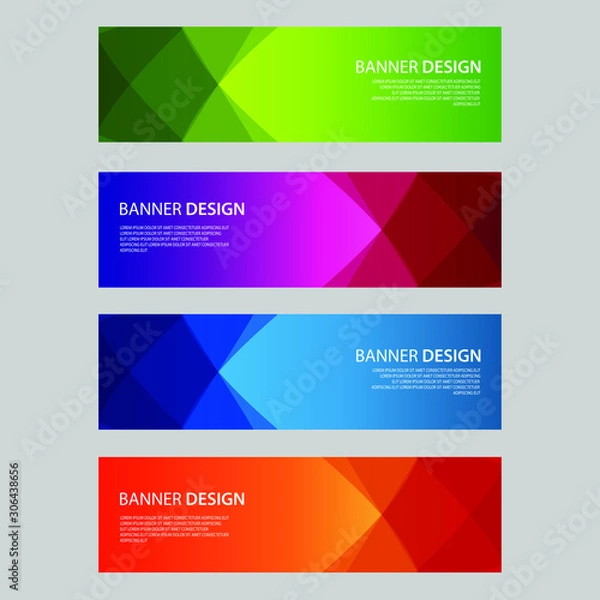 Fototapeta Vector Abstract design banner web template