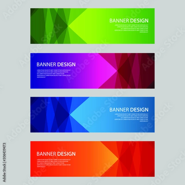 Fototapeta Vector Abstract design banner web template