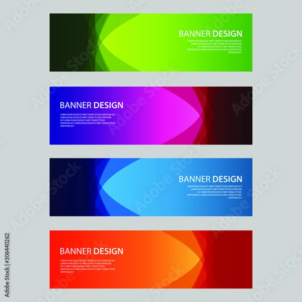 Fototapeta Vector Abstract design banner web template