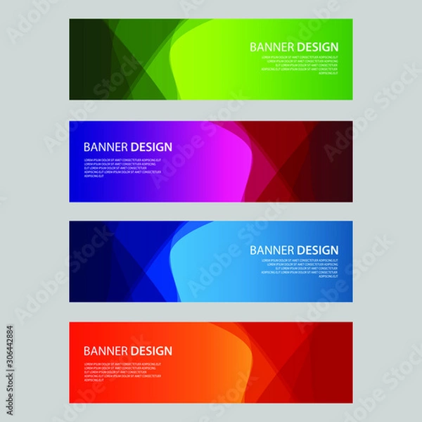 Fototapeta Vector Abstract design banner web template