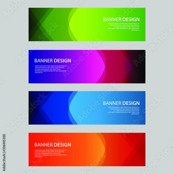 Fototapeta Vector Abstract design banner web template