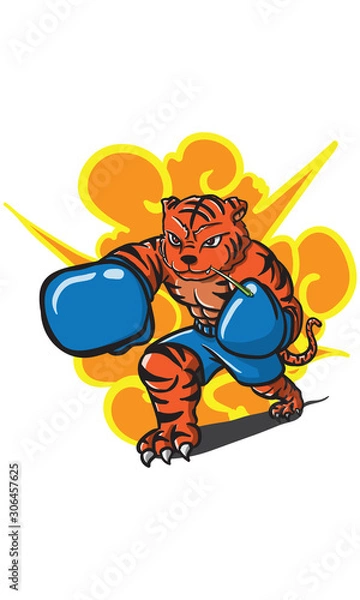 Obraz tiger boxing