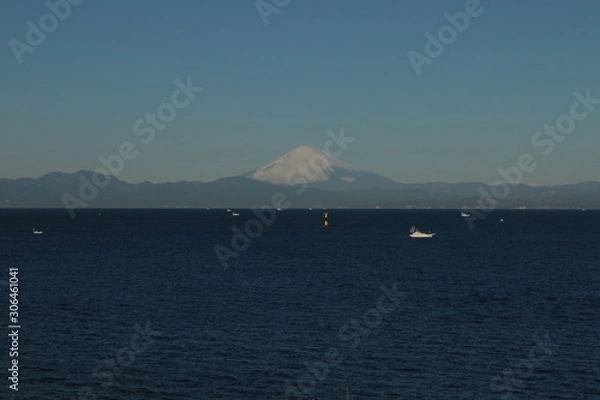 Obraz 三浦半島から見る富士山