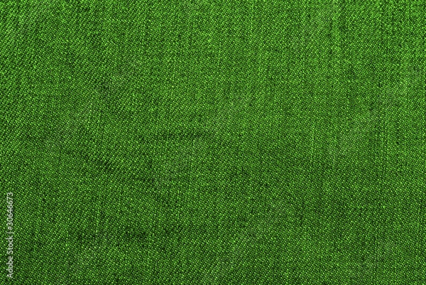 Obraz closeup of seamless dark green denim fabric texture