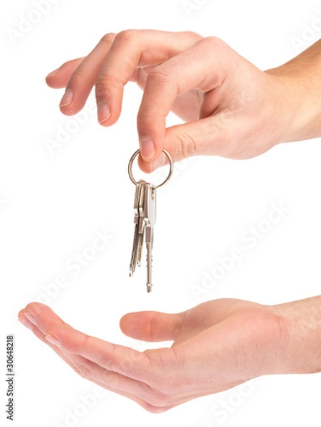 Obraz hand holding keys