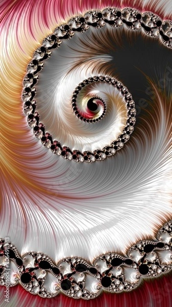 Fototapeta Artfully 3D rendering fractal background