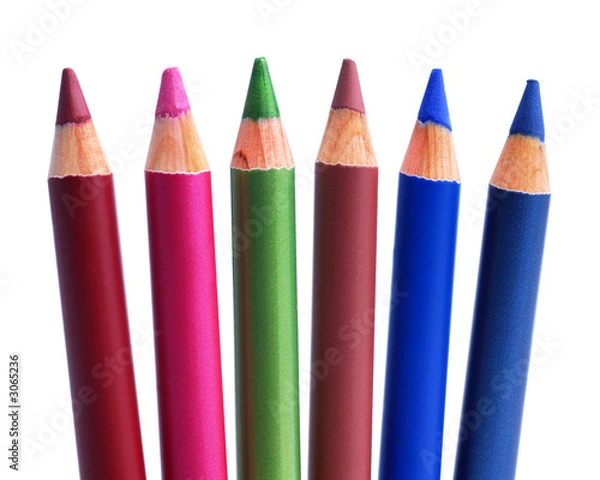 Obraz cosmetic pencils macro