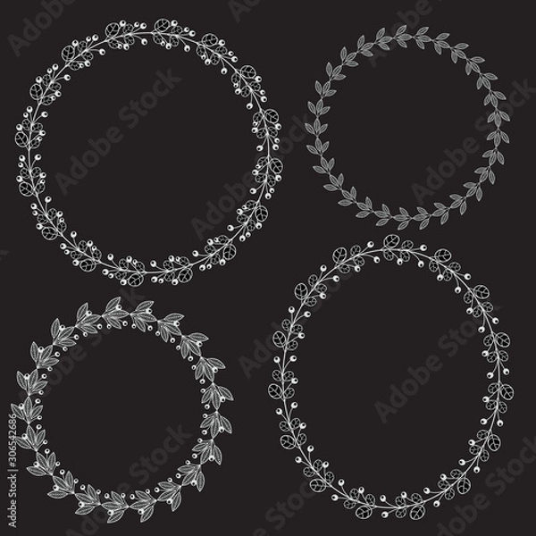 Fototapeta floral frames