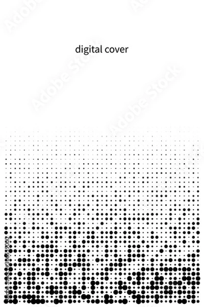 Fototapeta abstract cover with pixels