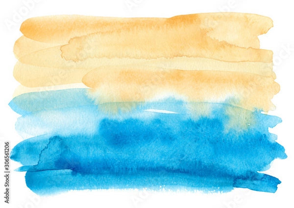 Obraz Hand-painted abstract watercolor background.
