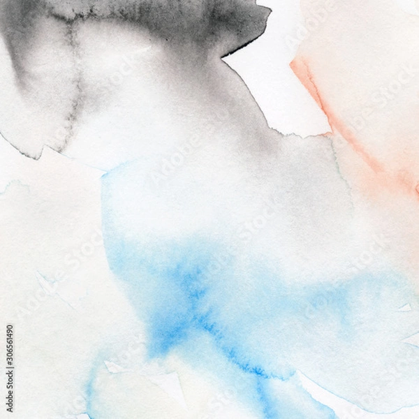 Obraz Hand-painted abstract watercolor background.