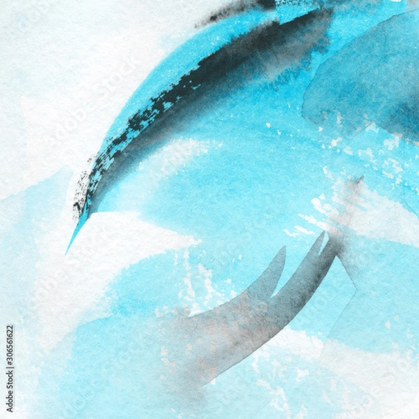 Obraz Hand-painted abstract watercolor texture. 