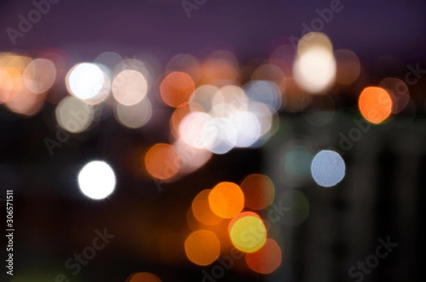 Obraz a beautiful background of colourful city lights
