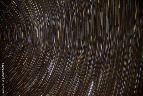 Obraz NIght Sky Star Trails