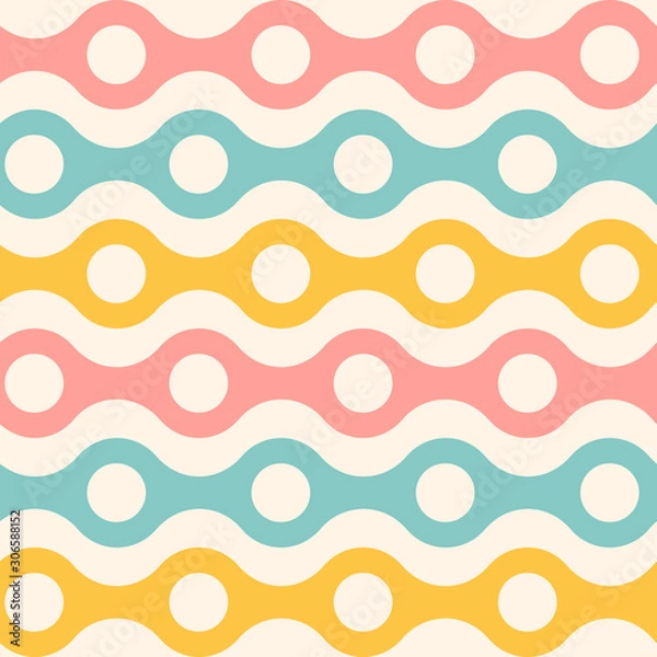Fototapeta Vector vintage seamless abstract pattern
