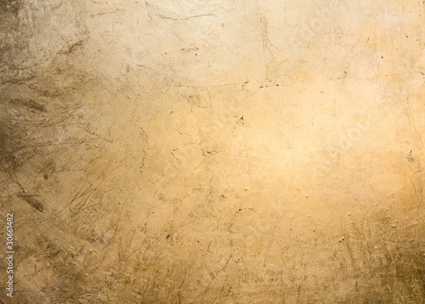 Obraz flat background, gilded gold leaf