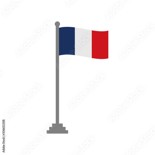 Fototapeta France flags icon vector design symbol