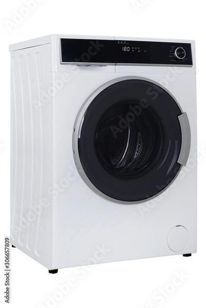 Obraz Isolated washing machine on a white background