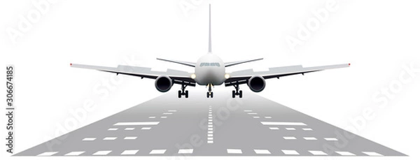 Obraz 滑走路の飛行機