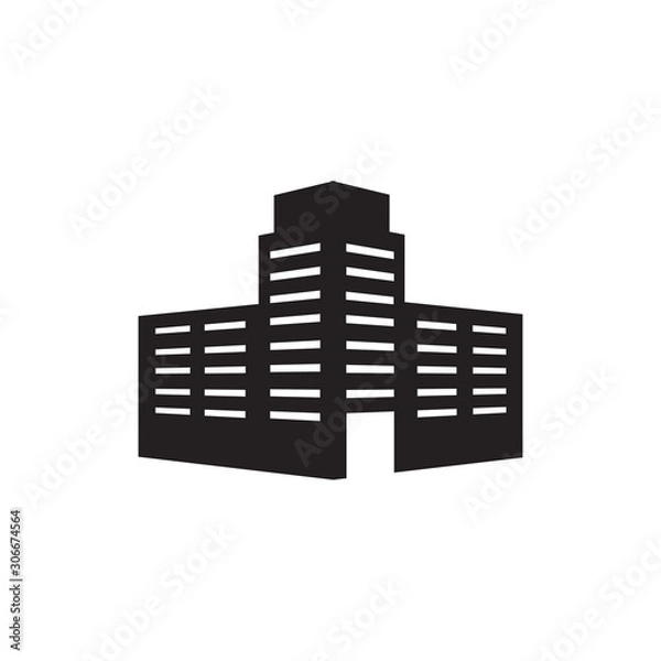 Fototapeta Building icon vector isolated on background. Trendy residential symbol. Pixel perfect. illustration EPS 10. - Vector..