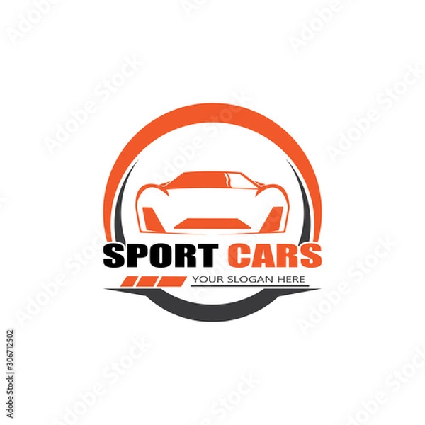 Obraz sport car logo template design vector - Vector