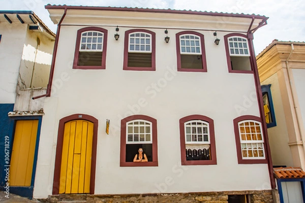 Obraz person in the window