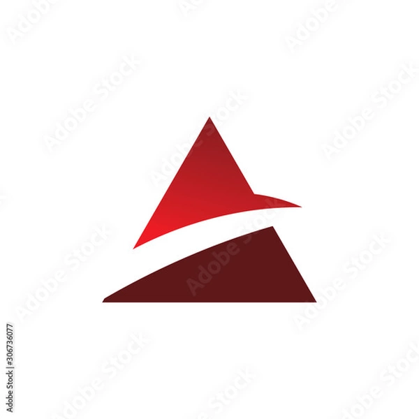 Obraz color triangle modern logo design