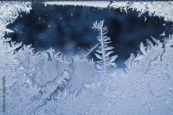 Fototapeta заснеженное окно