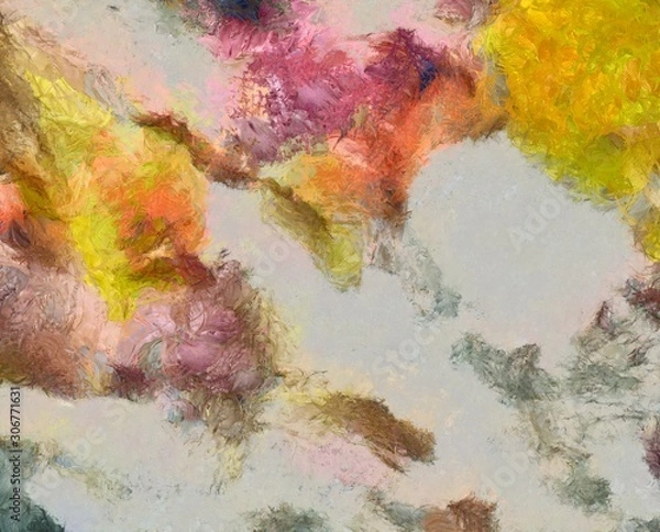Fototapeta Abstract grunge texture background. Stock abstraction art on canvas. Realistic digital painting. Amazing simple design pattern for backdrop. Beauty HD wallpaper. Dry oil brushstrokes on canvas.