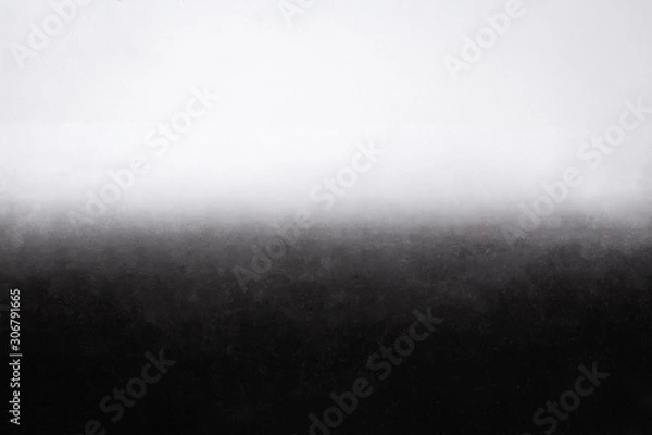 Obraz Czarno -biała tekstura ściany, światło i cień, czarno -biały gradient, tło