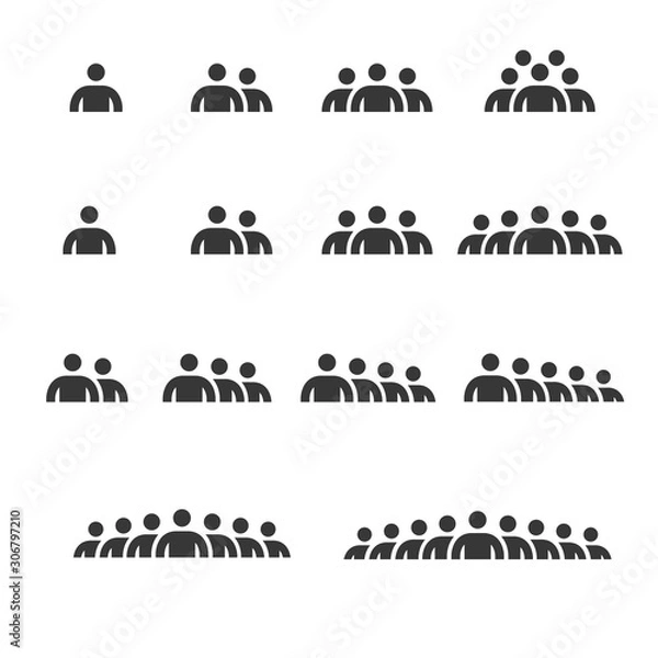 Obraz People Icons work group Team Vector