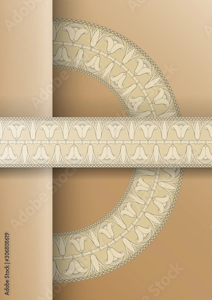 Obraz egyptian symbol ornamental  composition architecture
