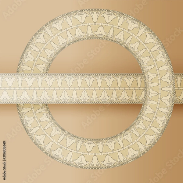 Obraz egyptian symbol ornamental  composition architecture