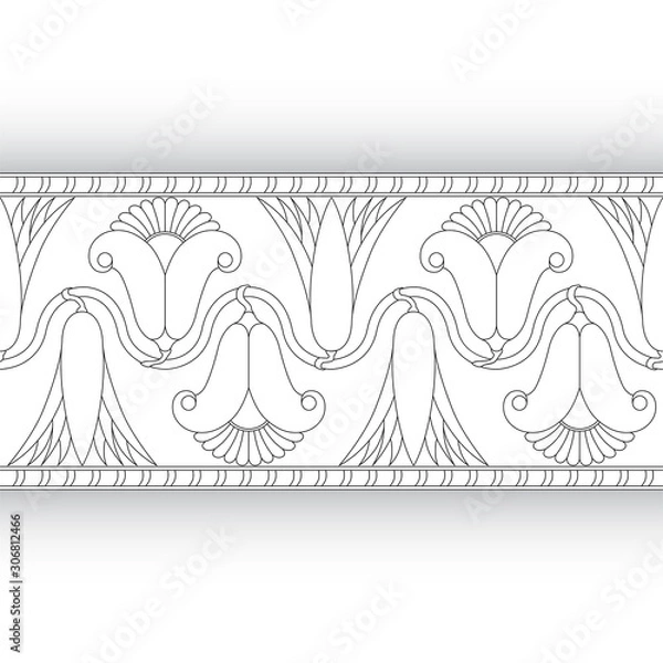 Obraz egyptian symbol ornamental  composition architecture