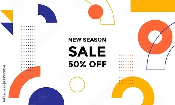 Obraz abstract background with geometric shapes