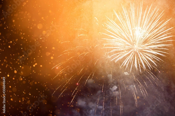 Fototapeta Bokeh backdrop with magic lights.