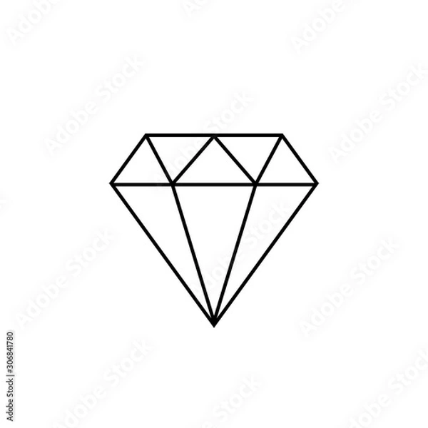 Fototapeta diamond icon ign