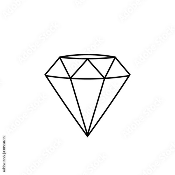 Fototapeta diamond icon ign