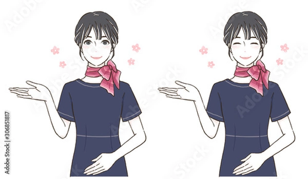 Fototapeta 受付嬢