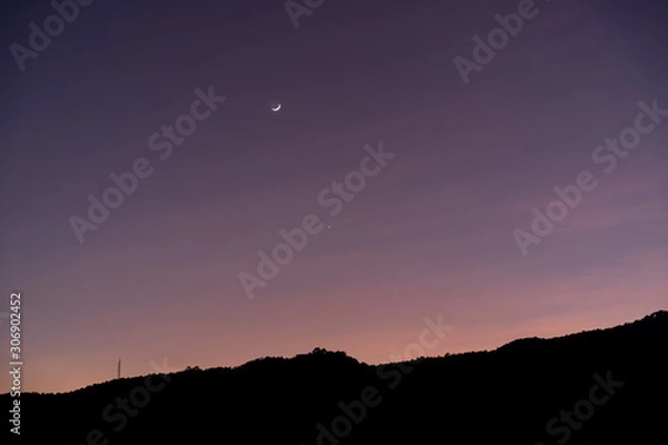 Obraz sunset in the mountains