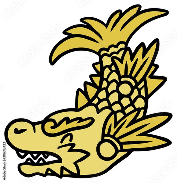 Obraz シャチホコのイラスト_笑顔