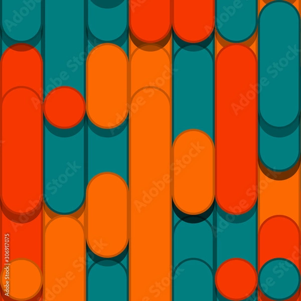 Obraz Color Abstract Lines Rain Generative Art background illustration