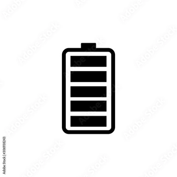 Fototapeta battery icon vector design symbol