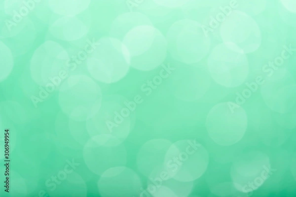 Fototapeta green bokeh from tree, green background.