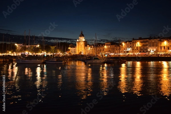 Obraz La Rochelle by night 