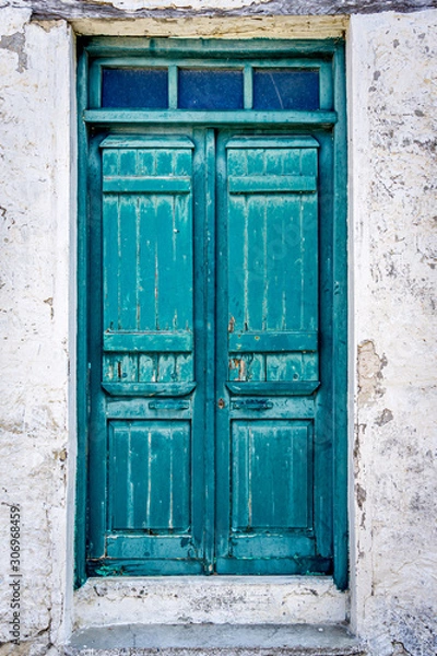 Obraz old blue door