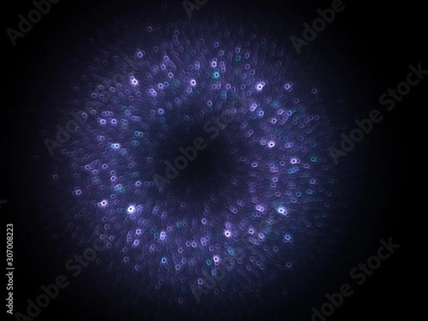 Obraz Silver blue glitter ring texture